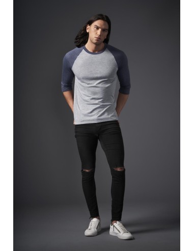A-AN6755-ADULT TRI-BLEND ¾ SLEEVE RAGLAN TEE